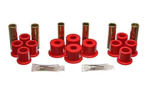 Energy Suspension 8/81-96 Ford F100/F150 2WD Red Rear Leaf Spring Bushing Set - 4.2122R