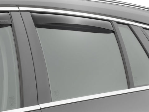 WeatherTech 11-15 Volvo V60 Rear Side Window Deflectors - Dark Smoke - 83579