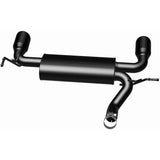 MagnaFlow 07-17 Jeep Wrangler JK 3.8/3.6L Dual Split Rear Exit Black Axle-Back Exhaust - 15160