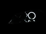 ANZO 2004-2008 Mazda 3 Projector Headlights w/ Halos Chrome - 121211