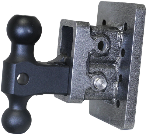 Gen-Y Mega Duty 2in Bolt-On 2.5in Drop 2K TW 16K Hitch w/GH-051 Dual-Ball - GH-112