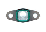 Torque Solution Billet Offset Oil Drain Flange w/ Integrated -10AN Flange: T3/T4 & PTE/Borg Turbo - TS-UNI-476