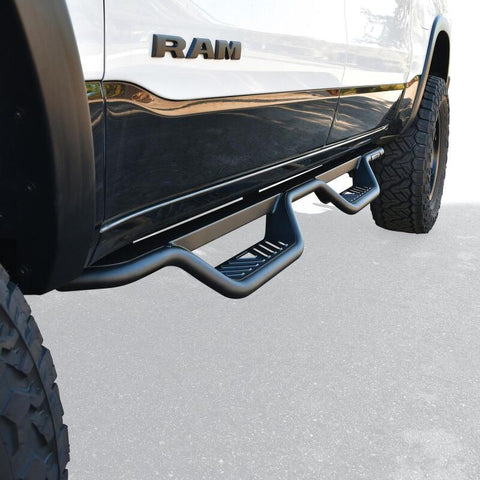 Westin 19-22 Ram 1500 Crew Cab (Excl. 19-22 Ram 1500 Classic) Outlaw Nerf Step Bars - Textured Black - 20-14085