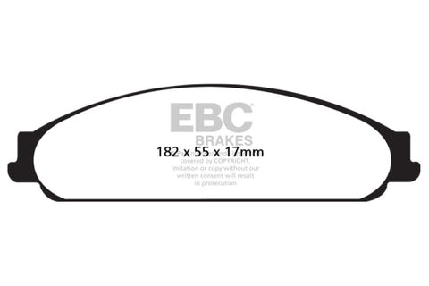 EBC 04-07 Ford Five Hundred 3.0 Yellowstuff Front Brake Pads - DP41730R