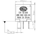 Hella Relay Micro Iso 5 Pole 12V Spst Res - 965453041