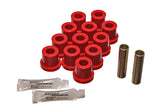 Energy Suspension 55 Chevy Bel Air Red Rear Leaf Spring Bushing Set - 3.2118R