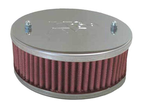 K&N Universal Custom Air Filter - Oval 1.375in Flange / 4.875in ID / 2.25in Overall Height - 56-9093
