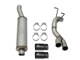 aFe Rebel Series 3-1/2in 409 SS Cat-Back Exhaust System w/Black Tip RAM 2500/3500 14-17 V8 6.4L - 49-42057-B
