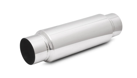 Vibrant SS Resonator (Standard Design) 3.5in inlet/outlet x 18in long w/5in OD resonator body - 17970