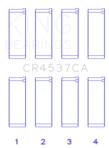 King Engine Bearings Mini Cooper S/Cooper S Conv/Works W10B16A Rod Bearing Set - Size STD - CR4537CA