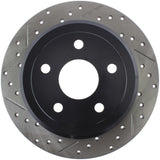 StopTech Power Slot 07-13 Jeep Wrangler Rear Right Drilled & Slotted Rotor - 127.67067R