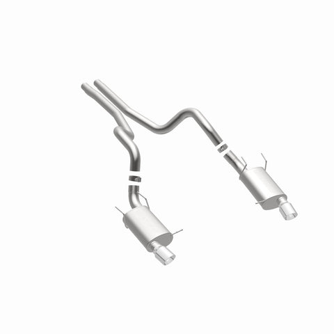 MagnaFlow 13 Ford Mustang Dual Split Rear Exit Stainless Cat Back Performance Exhaust (Street) - 15149