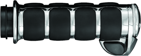 Kuryakyn Premium ISO Grips With Throttle Boss Throttle-By-Wire Chrome - 6228
