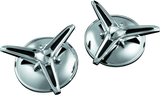 Kuryakyn Knock-Off Center Caps For Trikes Chrome - 1243