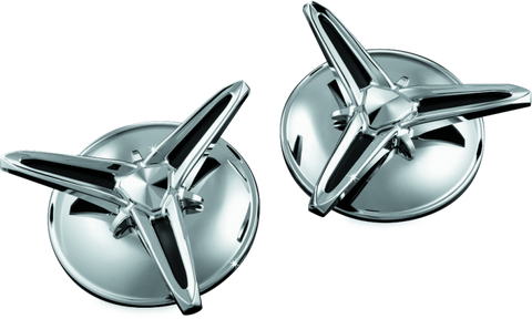 Kuryakyn Knock-Off Center Caps For Trikes Chrome - 1243