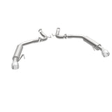 MagnaFlow Axle Back, SS, 2.5in, Competition, Dual Split Polish 4.5in Tip 2015 Ford Mustang Ecoboost - 19179