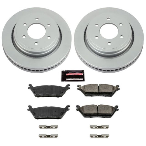 Power Stop 15-17 Ford F-150 Rear Z17 Evolution Geomet Coated Brake Kit - CRK6814