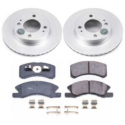 Power Stop 14-15 Mitsubishi Mirage Front Z17 Evolution Geomet Coated Brake Kit - CRK7217