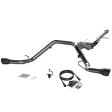 QTP 14-18 Chevy Silverado 1500 4.8L/5.3L EC/CC SB 304SS Screamer Cat-Back Rear Exit w/4.5in Blk Tips - 410015B