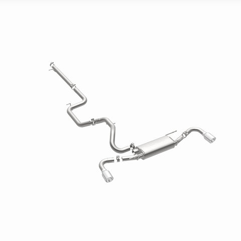 MagnaFlow 10-12 Mazda 3 L4 2.5L Hatchback Split Rear Exit Stainless Cat Back Performance Exhaust - 15146