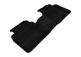 3D MAXpider 2006-2012 Ford Fusion Kagu 2nd Row Floormats - Black - L1FR01321509