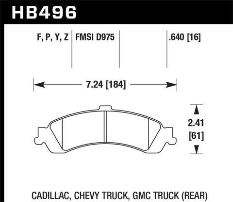 Hawk HPS Street Brake Pads - HB496F.640