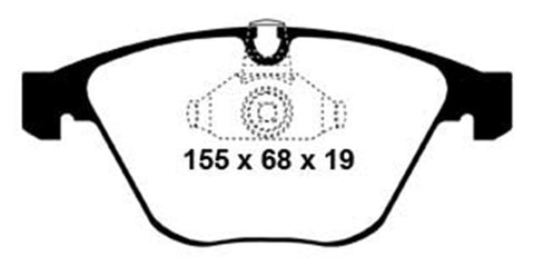 EBC 08-10 BMW M3 4.0 (E90) Redstuff Front Brake Pads - DP31449C