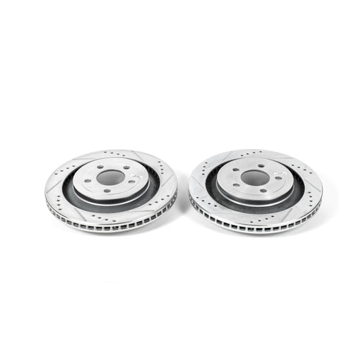 Power Stop 15-19 Ford Mustang Rear Evolution Drilled & Slotted Rotors - Pair - AR85160XPR