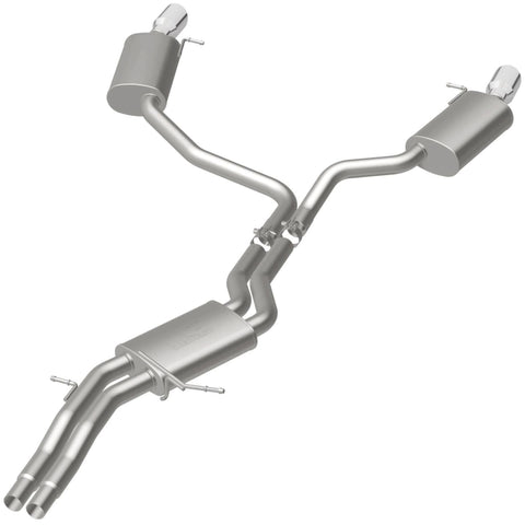 MagnaFlow Sys C/B 12-15 Audi A6 / A7 3.0L V6 SS 2.5in Dual Split Rear Ext 4in Tips - 19159