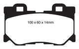 EBC 08-13 Infiniti FX50 5.0 Redstuff Rear Brake Pads - DP31824C