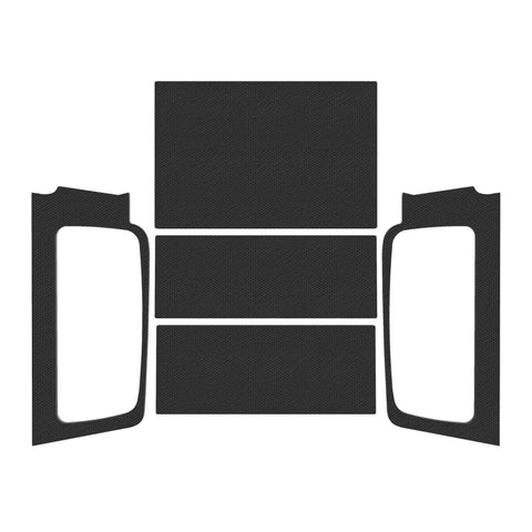 DEI 04-06 Jeep Wrangler LJ Unliminted Leather Look Headliner Complete Kit - Black - 50604