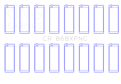 King Ford 4.6L/5.4L V8 SOHC (Size STDX) Performance Coated Rod Bearing Set - CR868XPNCSTDX