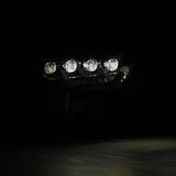AlphaRex 22-23 Toyota Tundra NOVA-Series Headlights Alpha-Black w/Amber DRL - Req 810029 OR 810030 - 880871