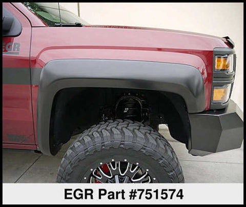 EGR 14+ Chev Silverado 6-8ft Bed Rugged Look Fender Flares - Set - 751574