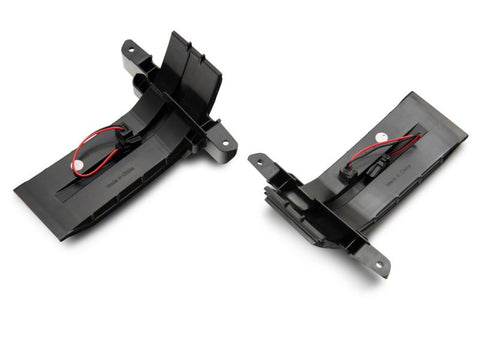 Raxiom 14-19 Chevrolet Silverado Axial Series Dual-Row Amber LED Tow Mirror Lights- Smoked - S127430