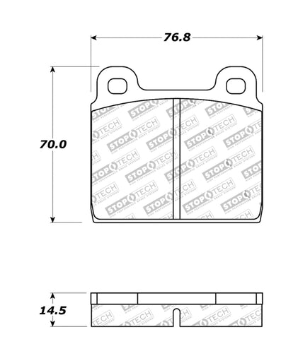 StopTech Street Touring 75-95 Alfa Romeo 2000 Spider/Graduate/Veloce Front Brake Pads - 308.00450