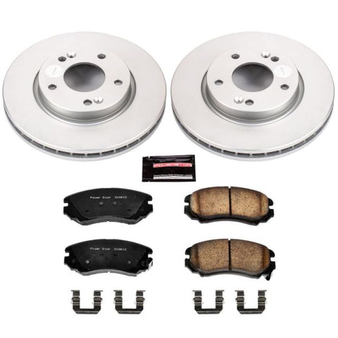 Power Stop 07-10 Hyundai Elantra Front Z17 Evolution Geomet Coated Brake Kit - CRK5291