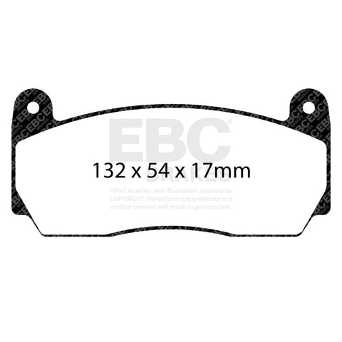 EBC Racing 12-19 BMW 3-Series (F30/F31/F34) Apollo-4 Caliper Yellowstuff Racing Brake Pad - DP4002/2SS