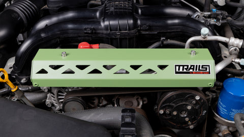 GrimmSpeed 13-17 Subaru Crosstrek TRAILS Pulley Cover - Green - TBG114026.3
