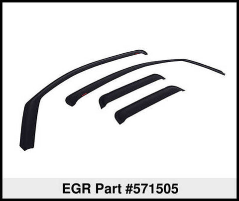 EGR 07-13 Chev Silverado/GMC Sierra Ext Cab In-Channel Window Visors - Set of 4 - Matte - 571505
