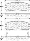 StopTech Street Select Brake Pads - Rear - 305.03830