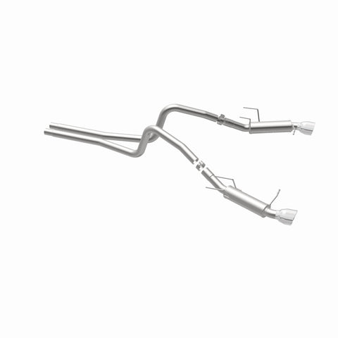 Magnaflow 2014 Ford Mustang V6 3.7L Comp Series Dual Split Rear Polished Stainless C/B Perf Exhaust - 15245