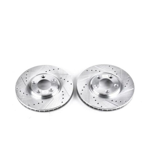 Power Stop 02-05 Ford Thunderbird Front Evolution Drilled & Slotted Rotors - Pair - AR8160XPR