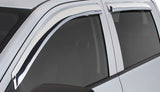 Stampede 2009-2018 Dodge Ram 1500 Extended Cab Pickup Tape-Onz Sidewind Deflector 4pc - Chrome - 6251-8