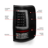 ANZO 2004-2006 Ford F-150 LED Tail Lights w/ Light Bar Black Housing Smoke Lens - 311343