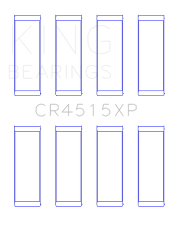 King Ford/Mazda 2.0L Duratec (Size STD) Tri-Metal Copper-Lead Nickel Performance Rod Bearing Set - CR4515XP