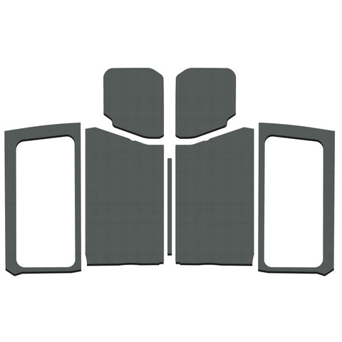 DEI 18-23 Jeep Wrangler JL 2-Door Boom Mat Complete Headliner Kit - 7 Piece - White - 50281