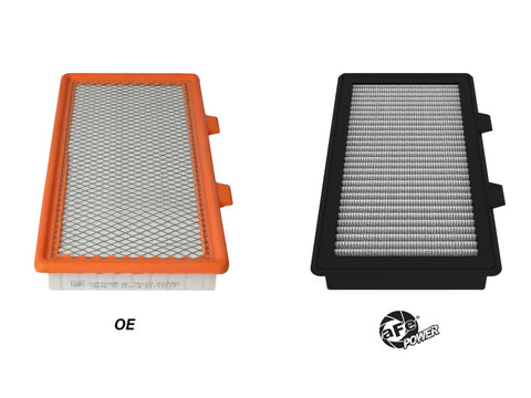 aFe MagnumFLOW Pro DRY S OE Replacement Filter 16-19 Cadillac CT-6 L4-2.0L - 30-10411D