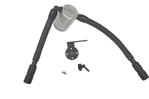J&L 16-19 Ford Escape 1.5L EcoBoost Passenger Side Oil Separator 3.0 - Clear Anodized - 3053P-C
