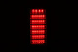 ANZO 2003-2009 Hummer H2 LED Taillights Red/Clear - 311068